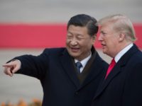 US President Donald Trump (R) said that he and China's President Xi Jinping "will always be friends, no matter what happens with our dispute on trade"