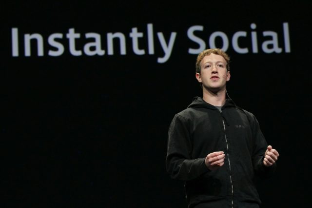 Mark Zuckerberg is seen at the Facebook developer conference in 2010, at a time of rapid growth of the social network