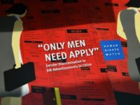 Leading Chinese firms including e-commerce giant Alibaba are heavily criticised for gender discrimination in job adverts in a new report by Human Rights Watch