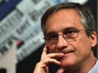 Dario Edoardo Vigano, Vatican's prefect of the Secretariat for Communications and Director of Vatican Television Center, attends a press conference, on April 29, 2016 in Rome. / AFP / GABRIEL BOUYS (Photo credit should read GABRIEL BOUYS/AFP/Getty Images)