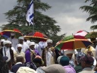 Ethiopian prayer leaders (Joel Pollak / Breitbart News)