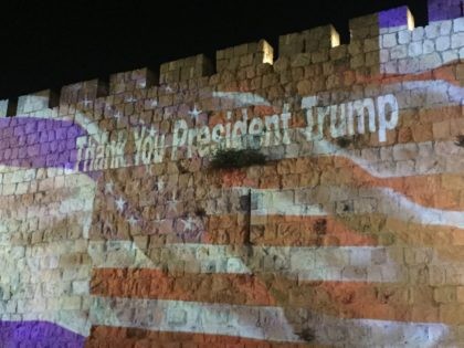 Thank You President Trump Jerusalem (Joel Pollak / Breitbart News)
