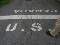 US - Canada Border in Derby Line VT -- AP Photo U.S./Canadian Border in Derby Line, Vermont. (AP File Photo: Alison Redlich)