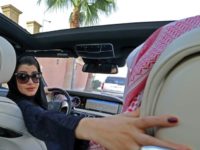 A Saudi woman practices driving in Riyadh, on April 29, 2018, ahead of the lifting of a ban on women driving in Saudi Arabia in the summer A Saudi woman practices driving in Riyadh, on April 29, 2018, ahead of the lifting of a ban on women driving in Saudi Arabia in the summer