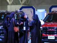 Saudi women check out cars at an automotive exhibition for women in the Saudi capital Riyadh on May 13, 2018 Saudi women check out cars at an automotive exhibition for women in the Saudi capital Riyadh on May 13, 2018