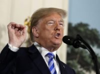 Trump President Donald Trump delivers a statement on the Iran nuclear deal from the Diplomatic Reception Room of the White House, Tuesday, May 8, 2018, in Washington. (AP Photo/Evan Vucci) President Donald Trump delivers a statement on the Iran nuclear deal from the Diplomatic Reception Room of the White House, Tuesday, May 8, 2018, in Washington. (AP Photo/Evan Vucci)