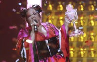 APTOPIX Portugal Eurovision Song Contest Netta from Israel celebrates after winning the Eurovision song contest in Lisbon, Portugal, Saturday, May 12, 2018 during the Eurovision Song Contest grand final. (AP Photo/Armando Franca) Netta Barzilai wins 2018 Eurovision Song Contest for Israel