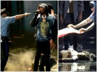 BET Awards: Police Lay American Flag Over Dead Body During Political Performance — Obama ‘Our Commander-in-Chief’