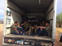 Migrants locked in Box Truck in Southern Arizona - Border Patrol photo Migrants locked in Box Truck in Southern Arizona - Border Patrol photo