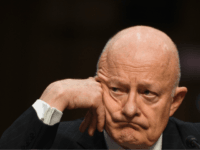 james clapper Former Director of National Intelligence James Clapper listens during testimony on May 8, 2017, before the US Senate Judiciary Committee on Capitol Hill in Washington, DC. / AFP PHOTO / JIM WATSON (Photo credit should read JIM WATSON/AFP/Getty Images)