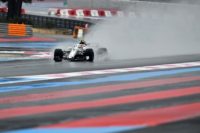 Water performance! Sauber driver Charles Leclerc in action at the Paul Ricard circuit on Saturday