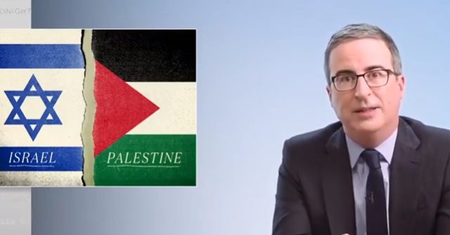 HBO Host John Oliver Accuses Israel of Committing 'War Crimes’ for Defending Itself from Hamas Attacks 1 HBO Host John Oliver Accuses Israel of Committing 'War Crimes’ for Defending Itself from Hamas Attacks