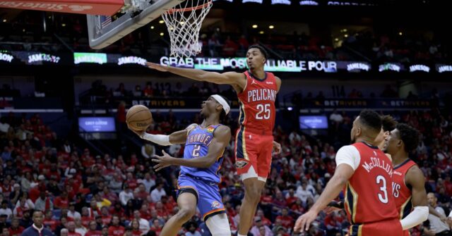 Gilgeous Alexander Leads Thunder Past Pelicans In Play In Breitbart