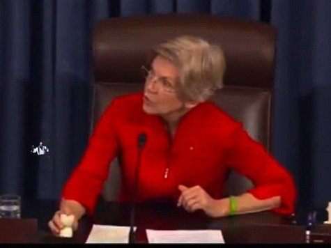 Elizabeth Warren in Senate Chambers