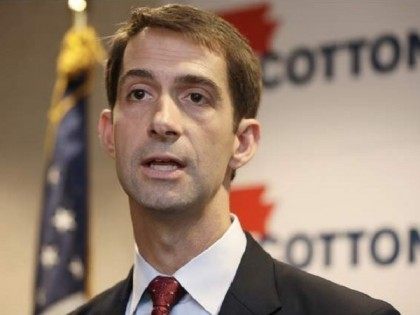 Tom Cotton in North Little Rock, AR on Aug. 21, 2014