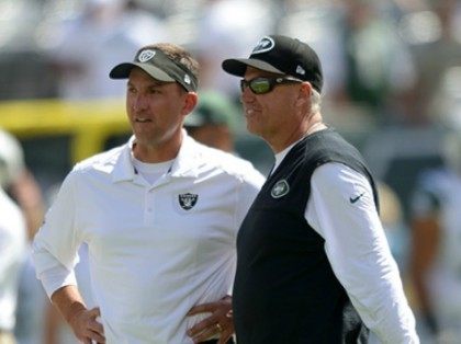 Rex Ryan and Dennis Allen Photo by Alan Schaefer