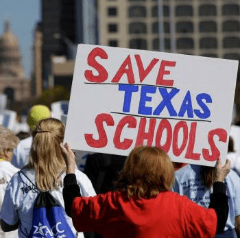 Save Texas Schools Sign