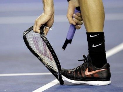 Andy Murray Breaking Racket