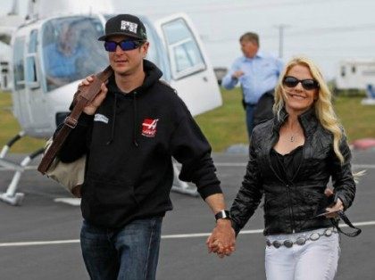 Kurt Busch and Patricia Driscoll AP