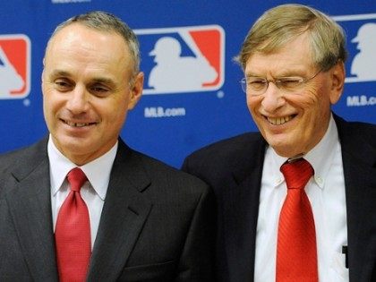Rob Manfred and Bud Selig