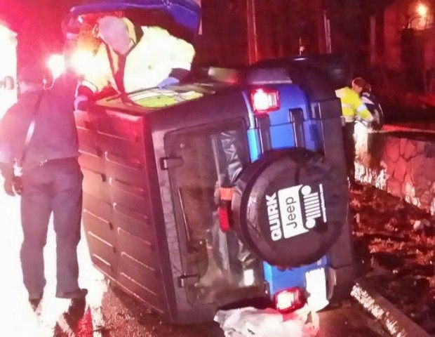 Vehicle Rollover on Rt. 1 in Foxboro, MA