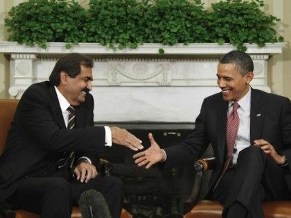 Emir of Qatar meets President Obama