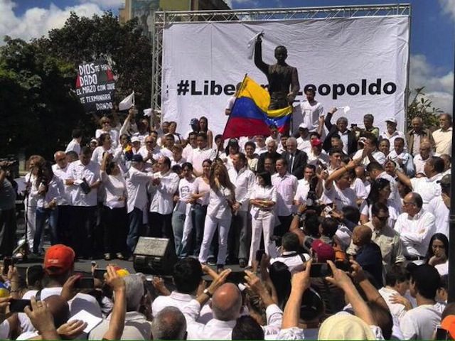 Venezuelans Take Streets Of Caracas On Anniversary Of Opposition Leader ...