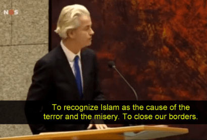 Geert Wilders - Speech to Parliament - LiveLeak Screenshot