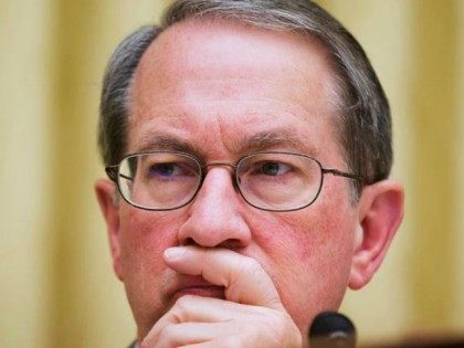 House Judiciary Committee Chairman Rep. Bob Goodlatte, R-Va. listens to the testimony of Attorney General Eric Holder, during the committee's hearing on the oversight of the Justice Department, Tuesday, April 8, 2014, on Capitol Hill in Washington.