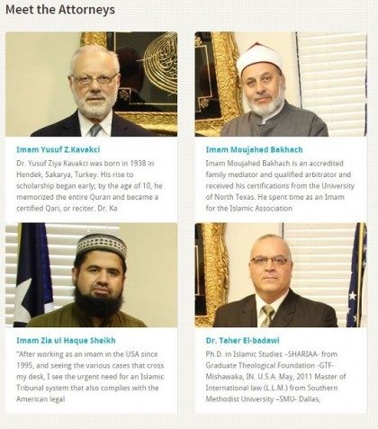 Islamic Tribunal Home Page - Bottom - Meet the Attorneys