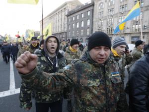 Bomb blast strikes rally marking anniversary of Ukraine uprising