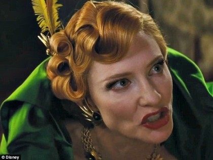 Cate Blanchett as the wicked stepmother in Cinderella Disney
