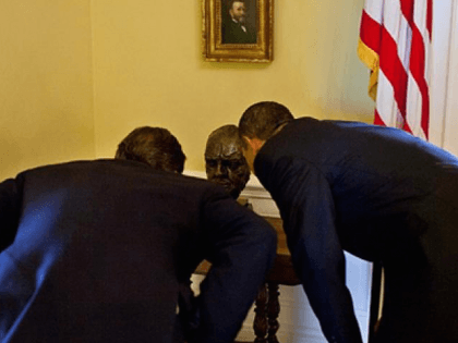 Churchill bust (White House photo)