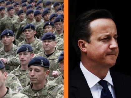 David Cameron Defence Cuts Reuters