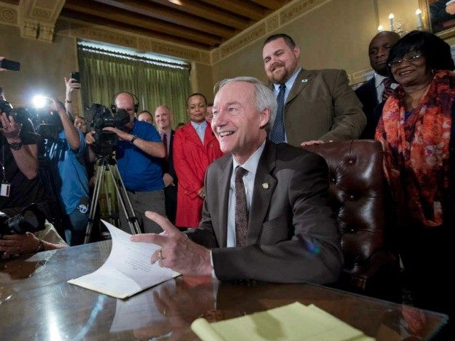 Arkansas Gov. Hutchinson on Georgia Voting Bill ...