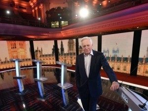 Tonight's debate will be hosted by David Dimbleby.