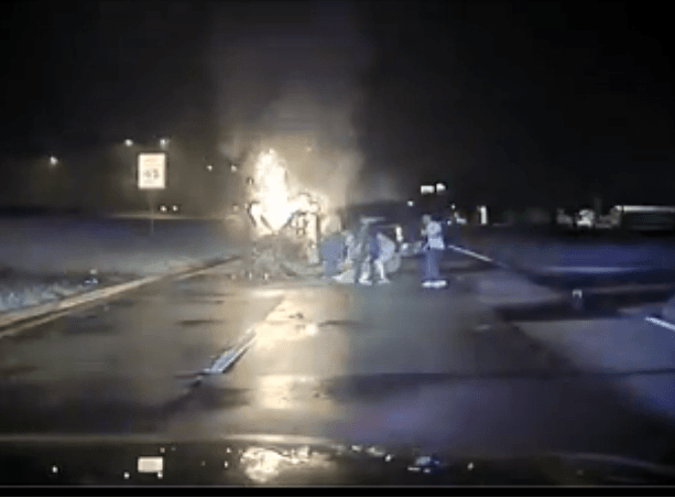 Mesquite Cops Save Burning Victim