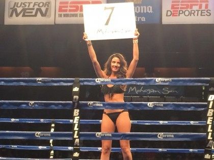 Boxing RIng Card Girl