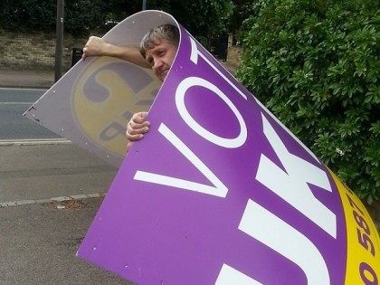 UKIP Sign Carry