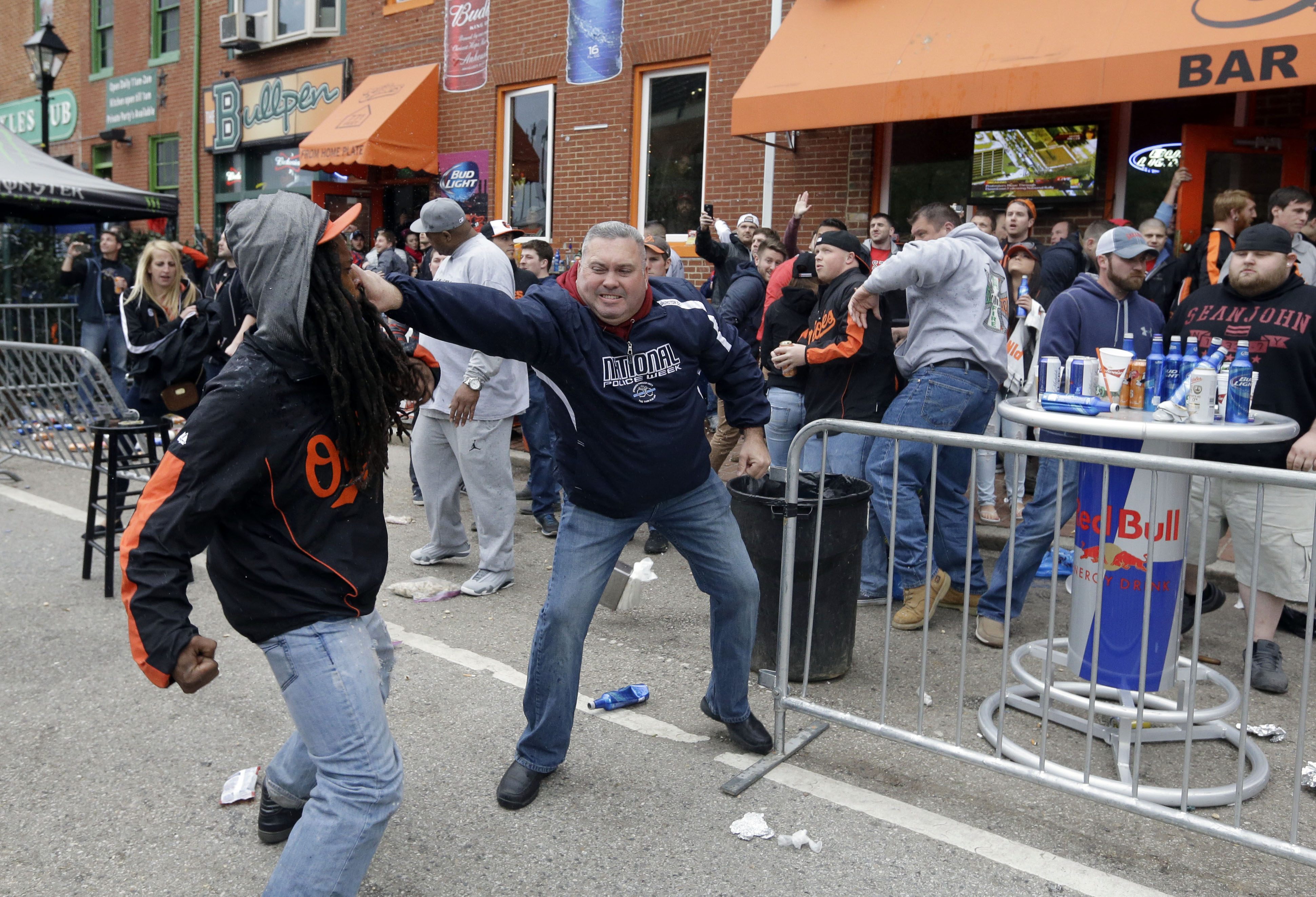 BALTIMORE, Maryland — Racial protests supposed to be peaceful quickly turne...