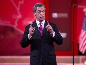How about this big: Farage wants to cut BBC 'to the bone'.