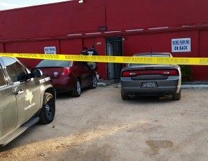 Federal agents continue their raid of an underground casino in Falfurrias, Texas