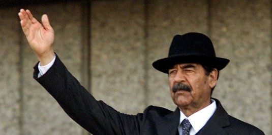 FILE PHOTO OF IRAQI PRESIDENT SADDAM HUSSEIN.