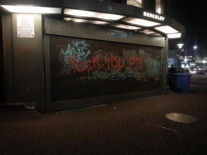 BART graffiti (Joel Pollak / Breitbart News)