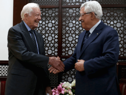 Carter and Abbas (Reuters)