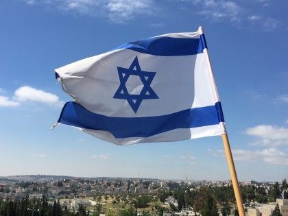 Israel flag (Joel Pollak / Breitbart News)