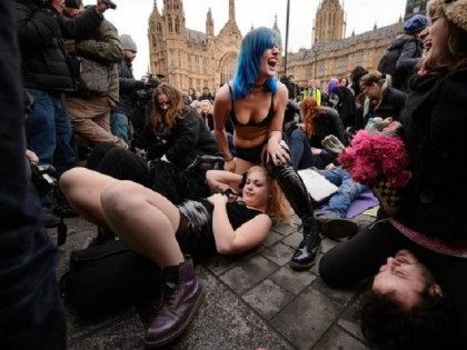 Parliament Sex Protest Reuters