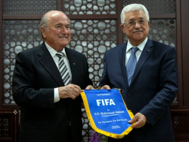 Sepp Blatter Mahmoud Abbas AP