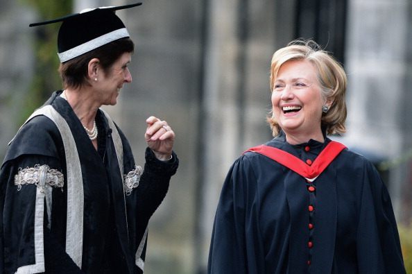 Hillary Clinton Receives Honorary Degree At St Andrews University