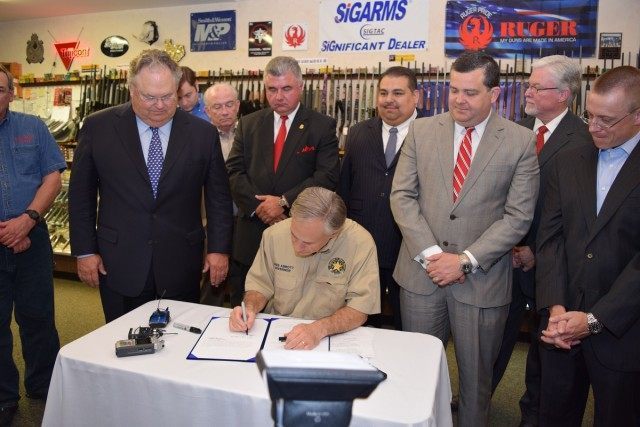 Abbott signs Texas Open Carry into Law